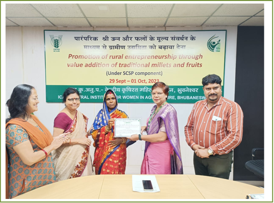 Promotion of rural entrepreneurship through value addition of traditional millets and fruits(2) Image of Promotion of rural entrepreneurship through value addition of traditional millets and fruits (2)